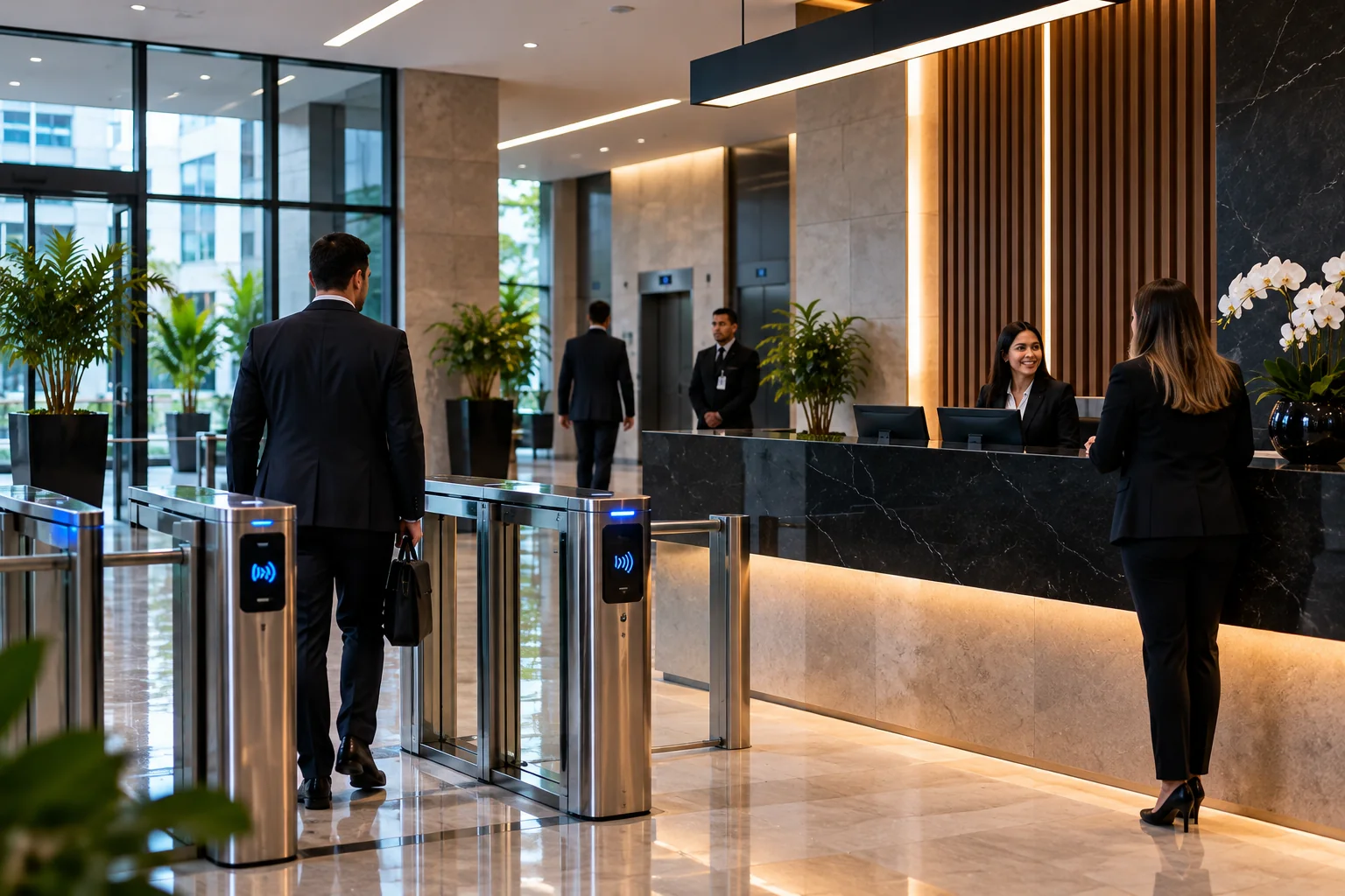 Recepção de uma empresa